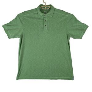 Tommy Bahama Polo‎ Shirt Mens M Tencel Blend Short Sleeve Green
